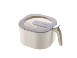 Envase De Condimentos 4 En 1 Caja De Especias Con Cucharas Para Cocina Camping Barbacoa Blanco