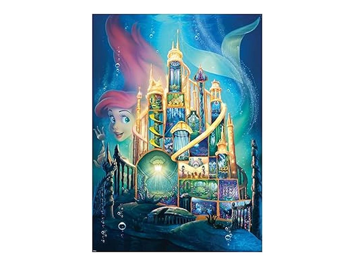 Rompecabezas Ravensburger El Castillo de Ariel bajo el Mar 1000 Piezas 12000265 P25ravensburger