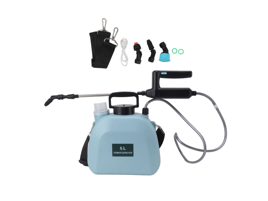 Pulverizador Eléctrico De Mochila, Batería De 2000 Mah, Capacidad De 5 L, Goma Antideslizante, Jardín/agricultura, Azul