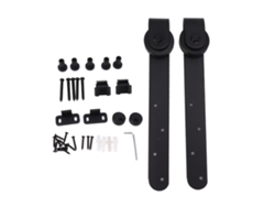 Kit De Herrajes Para Puerta Estabilizadora Silent Mini Con Riel Deslizante En Acero Al Carbono - Fácil De Instalar