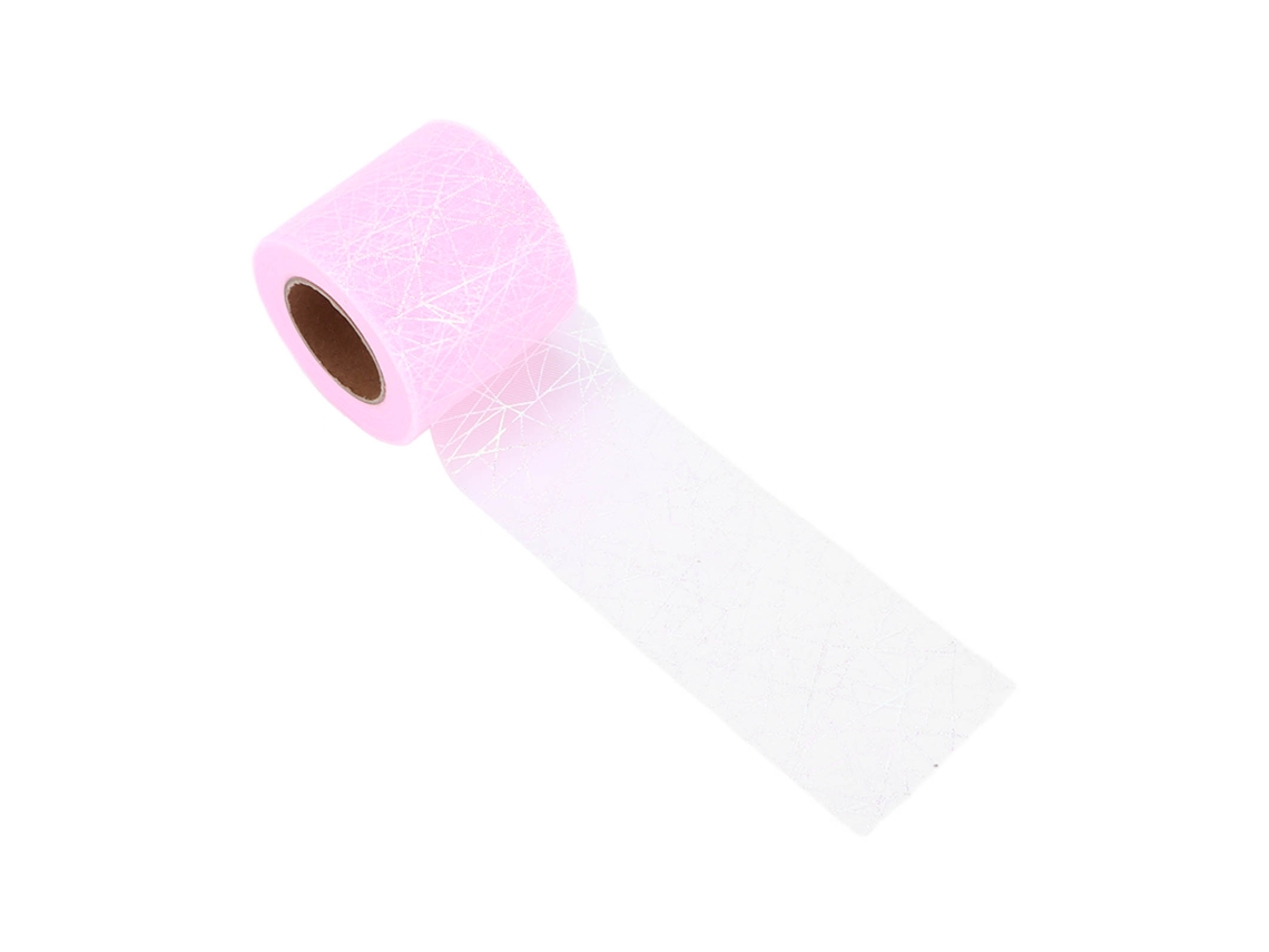 Rollo De Tul Rosa Con Telaraña Para Decoración De Fiestas De Halloween (hazlo Tú Mismo)