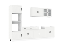 Juego de gabinetes de cocina de 7 piezas Kalmar Blanco EXCLUSIVO DE LA CASA