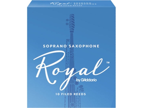 Cañas de Saxofón Soprano DADDARIO Royal By D'Addario (10 Unidades - Fuerza 2,5)