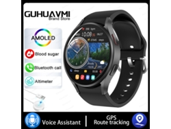 Reloj inteligente con GPS integrado y pantalla táctil Full HD de 1,39 pulgadas MDUG (negro)