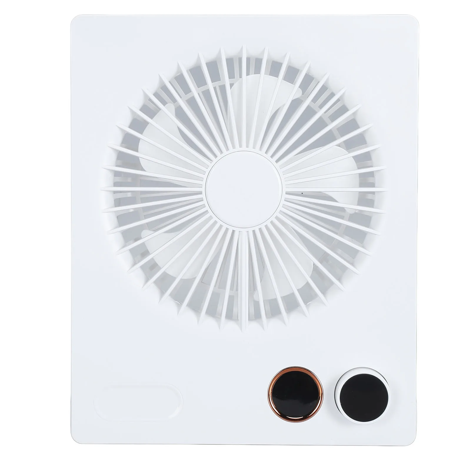 Ventilador De Escritorio Portátil Ultradelgado (blanco) - Ventilador De Pie Plano Con Alimentación Por Batería