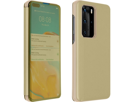 Funda Huawei P40 Pro AVIZAR Espejo Translúcido Dorado