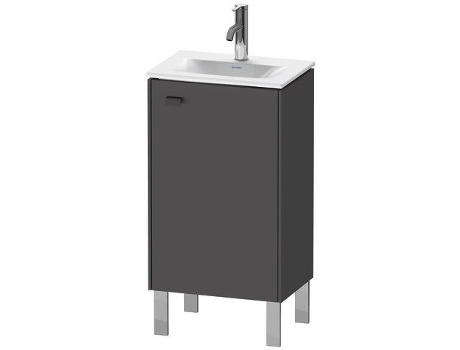 Mueble de lavabo DURAVIT Brioso vertical 44,0 x 31,0 cm 1 puerta abatible a la derecha 1 estante de cristal para lavabo Viu 073345
