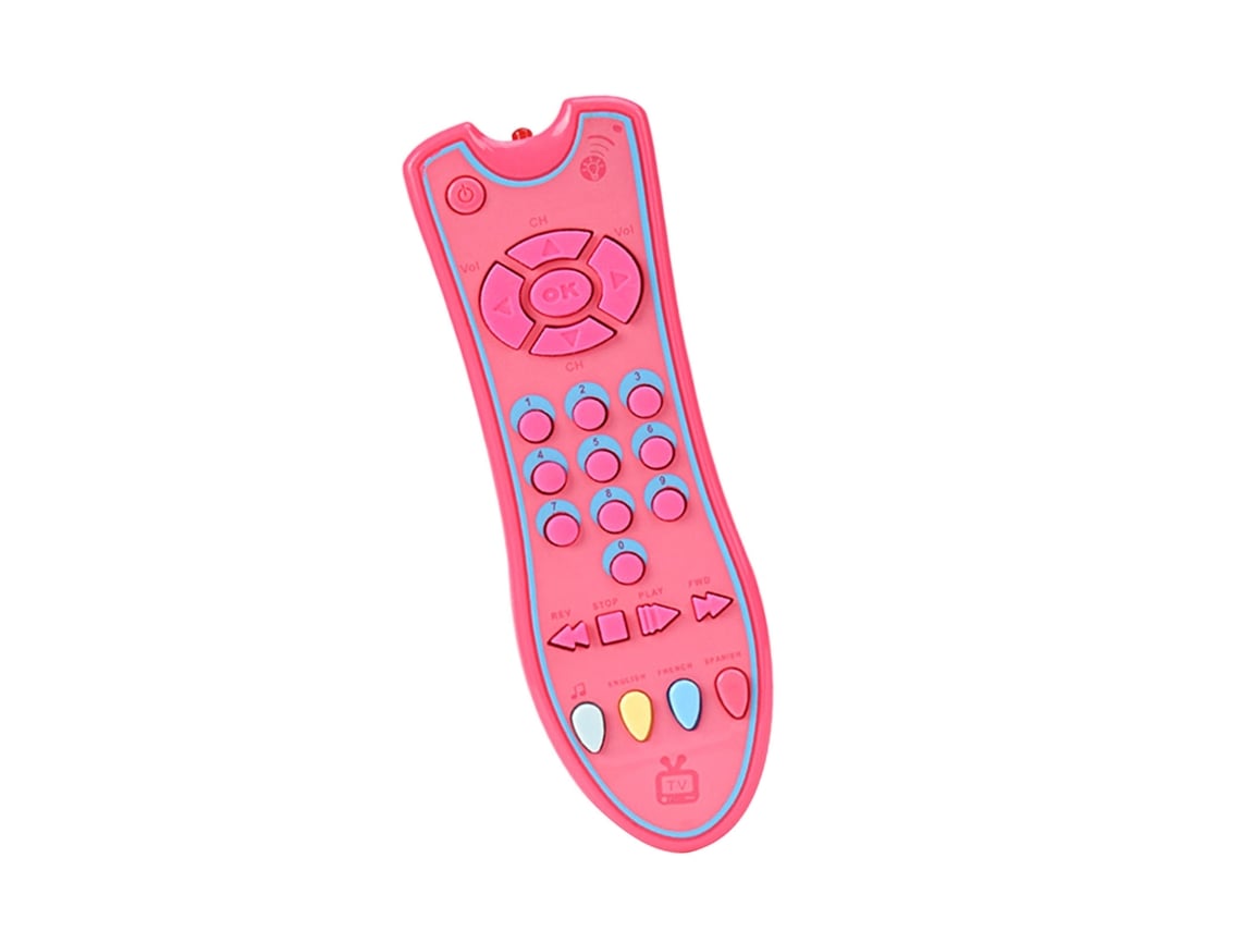 Controle Remoto Musical Para Bebê Com Luz E Som 3 Idiomas Brinquedo Educação Infantil