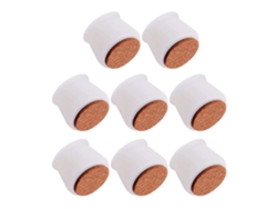 FNINIJEDE 8 protetores de pernas de cadeira de silicone com feltro antiderrapante para pisos.