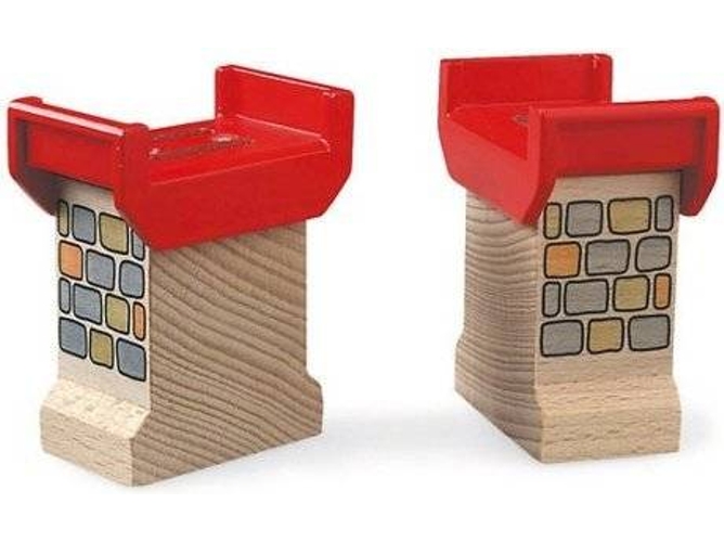 Pieza para Pista Ferroviaria BRIO 33254 (Rojo - 13x3.6x6cm - Edad Mínima: 3)