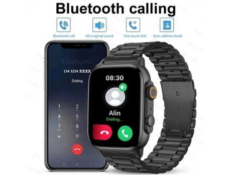 Smartwatch para hombre y mujer, pantalla HD, Bluetooth, llamada, música, deporte, reloj inteligente para Android IOS VEANXIN