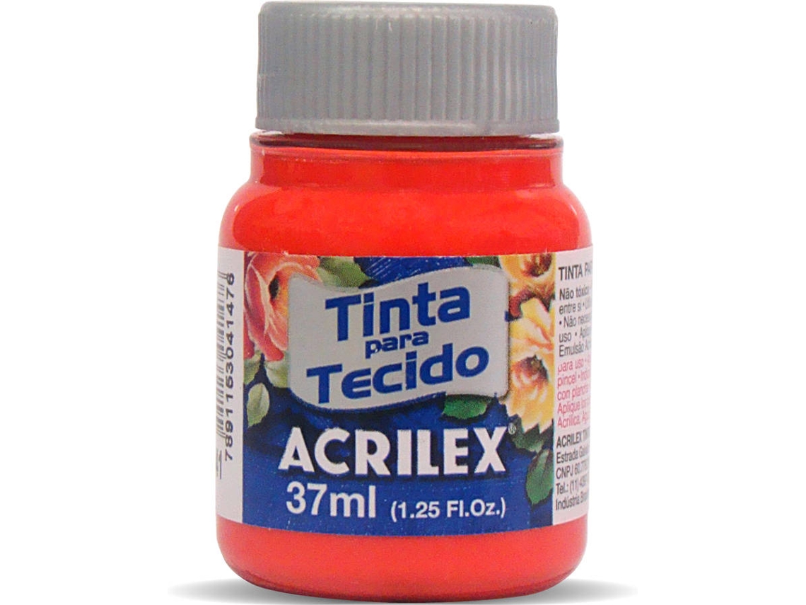 Tinta de Tela Mate Acrilex Rojo Vivo (04140/541 37ml)