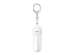 Alarma Personal Llavero 130db Con Luz Led Para Mujeres Niños Ancianos Seguridad Outdoor Blanco