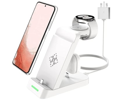 Cargador Fold para Samsung Galaxy Z Flip 4/S23/S20/S23+/S21/Z Fold 5/S10/S22/Note BISBISOUS Blanco
