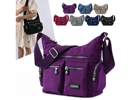 Bolsa de Hombro à Prova de Água de Mujer Bolsos De Tipo Bandolera Impermeables Múltiples Bolsillos Azul