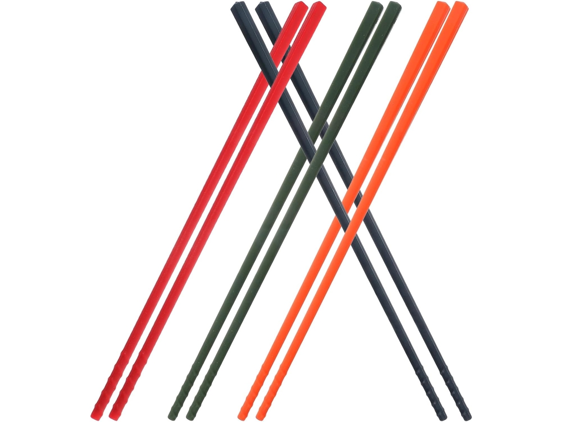 Palillos De Silicona Antideslizantes, 24 Cm, Núcleo De Acero Inoxidable, Juego De 4