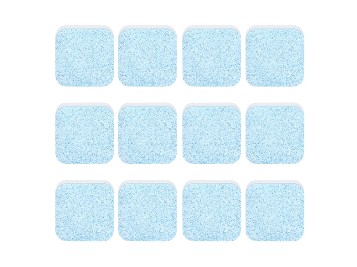 12 Pastillas Efervescentes Para La Limpieza De Lavadoras Con Enzimas Activas: Eliminan La Suciedad Y Desodorizan.
