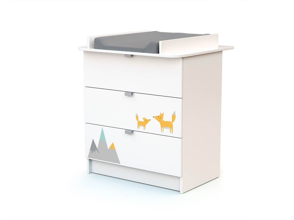 Cómoda Cambiador WEBABY (Blanco)