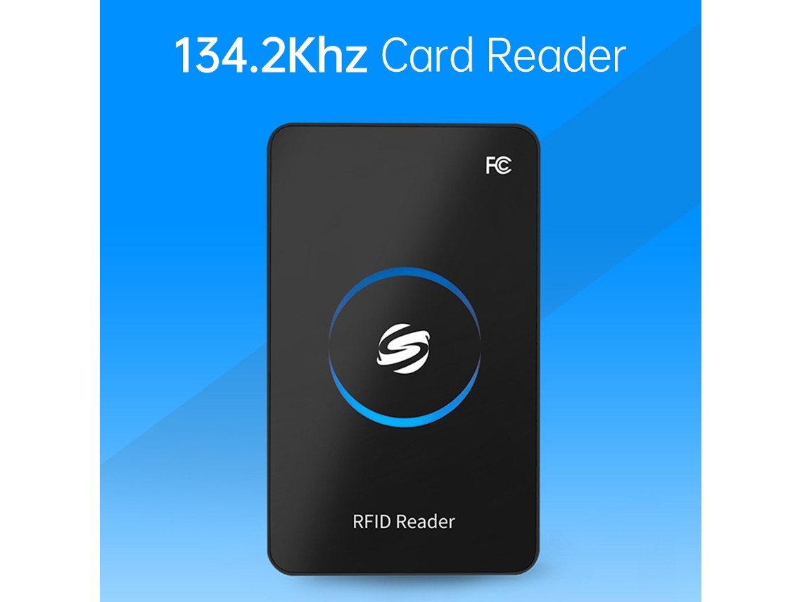 Lector Rfid 134.2khz Para Tarjetas Emid/fdx-b Puerto Usb Gestión Animal