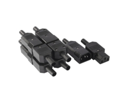 5 Pares De Adaptadores De Conector Para Montaje En Panel Ac250v10a3p Iec320 C14 Hembra C13 Macho