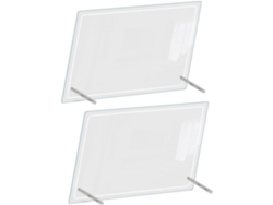 Juego De 2 Pizarras Blancas Acrílicas De Borrado En Seco, Pizarras Transparentes Para Notas, Para Oficina, 30 X 40 Pulgadas.