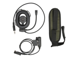 Auriculares Militares De Un Solo Lado Para Casco De Motocicleta Con Walkie-talkie Hytera Pd600 Pd602 Pd605 Pd662, Color Negro.