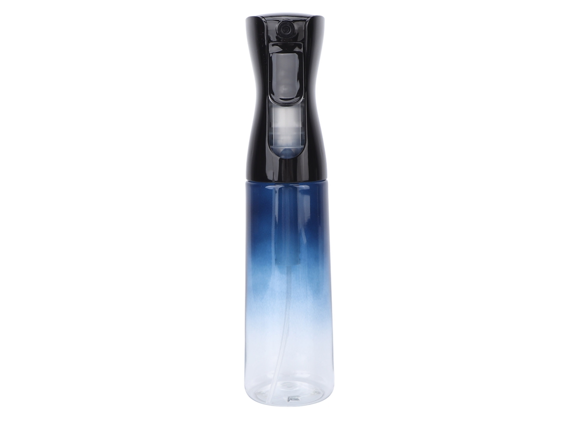 Botella Pulverizadora Reutilizable Azul Degradado De 300 Ml Con Pulverizador Continuo Para Limpieza Del Cabello, Jardinería Y Cuidado De La Piel.