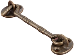 Gancho De Cabina Bronce Antiguo Diseño Retro Para Ventana Puerta Armario Pestillo Ojo (bronce) 11 Cm