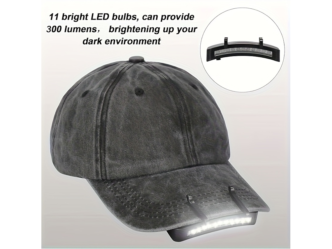 Linterna Frontal Led Portátil Ultrabrillante Para Actividades Al Aire Libre Como Acampar: Con Clip Para Gorra, Ideal Para Pescar, Cazar Y Ju