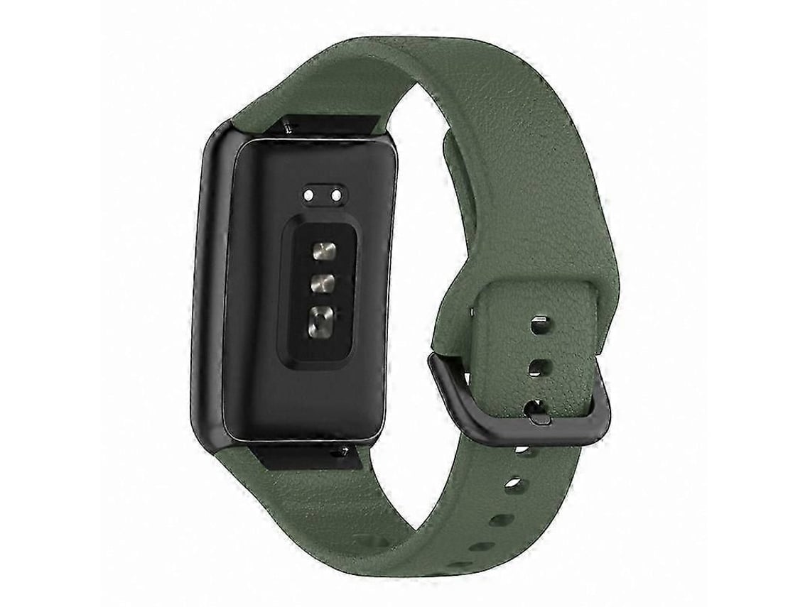 Pulseira De Silicone Texturizada Com Fivela Preta Para Relógios Inteligentes.