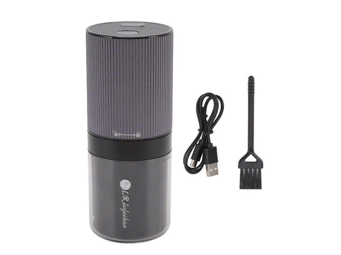 Molinillo de café eléctrico portátil para el hogar, pequeño, automático, para granos de café, con carga USB, color negro Nostalgia88