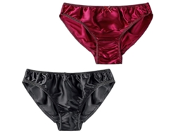 2026-braguitas De Seda De Morera Para Mujer Bikini Sexy Seda Calzoncillos Satinados Ropa Interior 2pcs Tingquan Store