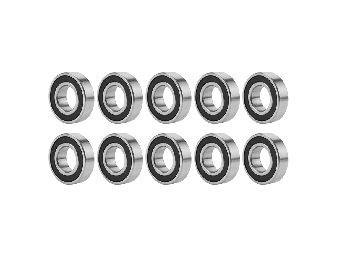 10 Rodamientos De Bolas De Ranura Profunda 6003-2rs Sellados Con Goma, 17x35x10 Mm