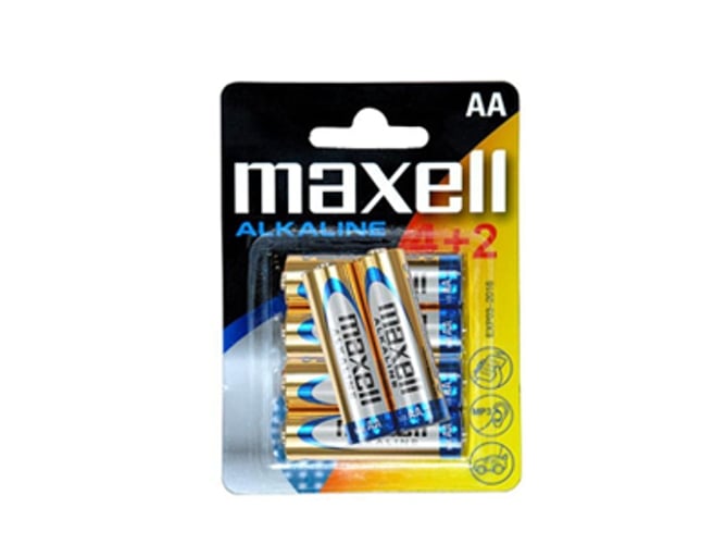 Pack 6 Pilas Alcalinas MAXELL AA