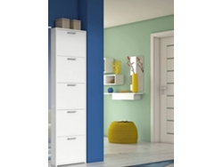Zapatero DMORA 61 Blanco (Melamina - 18x50x178 cm)