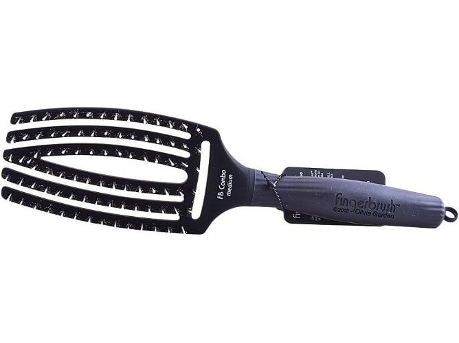Cepillo para el Pelo OLIVIA GARDEN Fingerbrush Combo Medium (Negro)