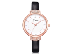 Reloj De Pulsera Analógico De Lujo Para Mujer Con Diamantes De Imitación, Números Romanos, Movimiento De Cuarzo, Color Blanco.