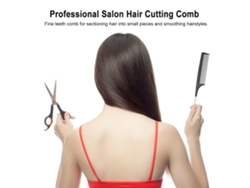 Pente de corte profissional para cabeleireiro, modelo 2026, com cabo antiestático em aço inoxidável, ideal para salões de beleza e barbearias.