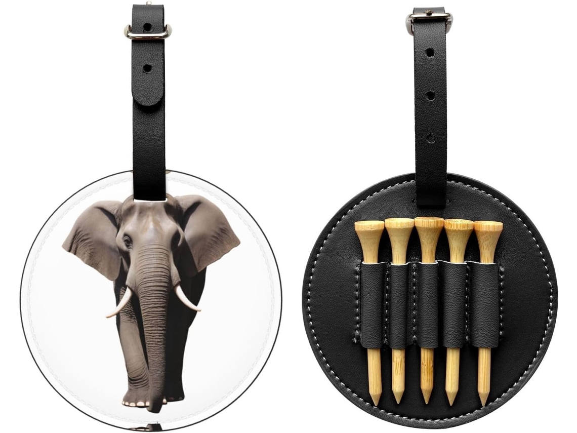 Preciosa bolsa para tees de golf, fácil de transportar y práctica, sin marca.