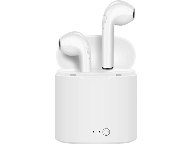 Auriculares Bluetooth True Wireless OEM I7s (In Ear - Micrófono - Blanco)