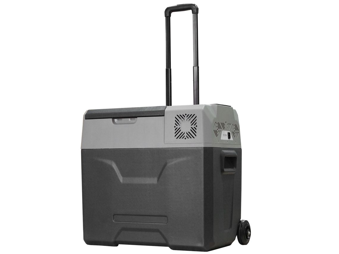 VPMKP - Refrigerador portátil Homcom con compresor, hasta 20°C, 50L, 12/230V, negro