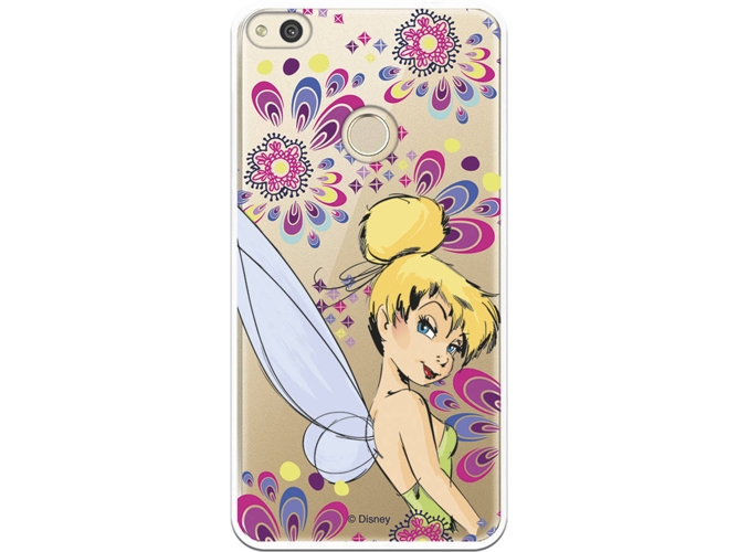 Carcasa Huawei P8 Lite 2017 DISNEY Campanilla Flores Multicolor