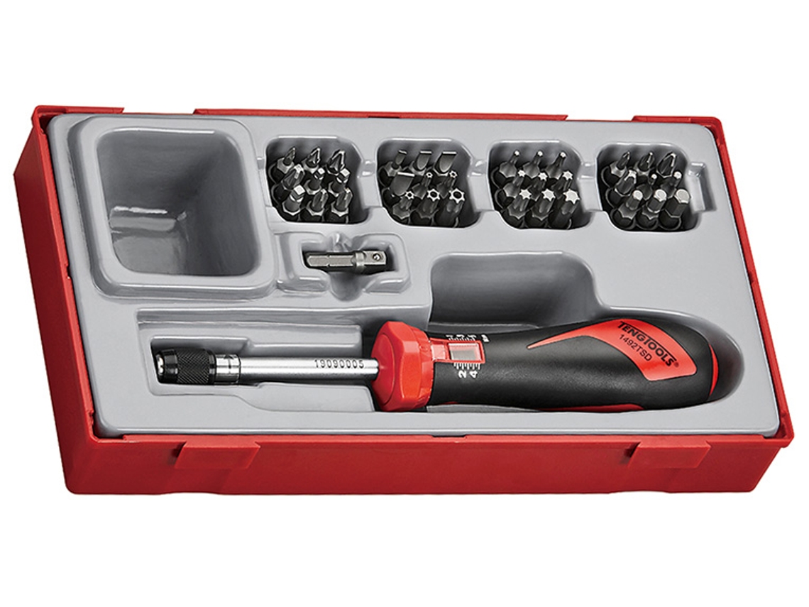 TENGTOOLS 282640101 Juego Destornillador Dinamometrico 1/4 Ttsd38 38P 1-5Nm