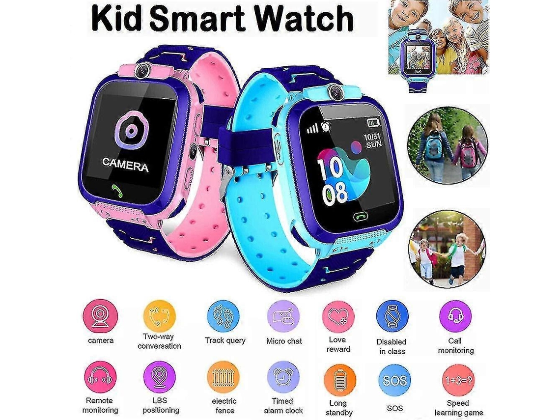 Reloj inteligente para niños con cámara, SIM, GSM, SOS, llamadas, teléfono y juegos. El mejor regalo para niños. B17 Ly Ebike.
