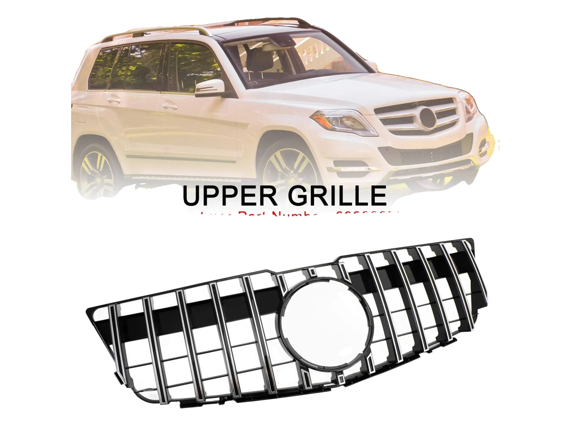 Rejilla superior del parachoques delantero, compatible con GLK 2008-2012, estilo GT OEM