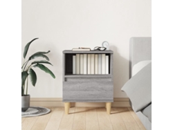 Mesa de Cabeceira LOVELY HOME Mesinha 40X35X50 Cm Cinzento Sonoma