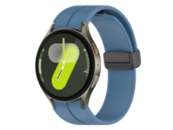Correa de silicona para Samsung Galaxy Watch 7/fe/6/5/4 - Negra - Cierre magnético plegable