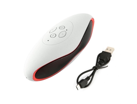 Altavoz Bluetooth Mini Tarjeta TF Inalámbrica Portátil Compatible Rojo Blanco