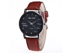 Reloj De Pulsera Analógico De Cuarzo Con Esfera Redonda, De Moda (rojo-rosa)