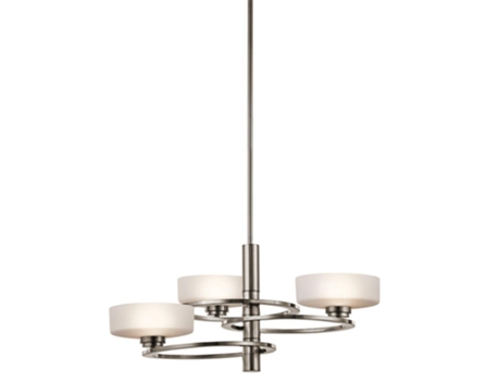 Candelabro KICHLER (KL-ALEEKA3) ALUMINIO ALEKA, GRANJO G9 3 BULBBS